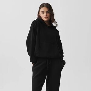 ALO Yoga Scholar Hooded Sweater - Black - XS